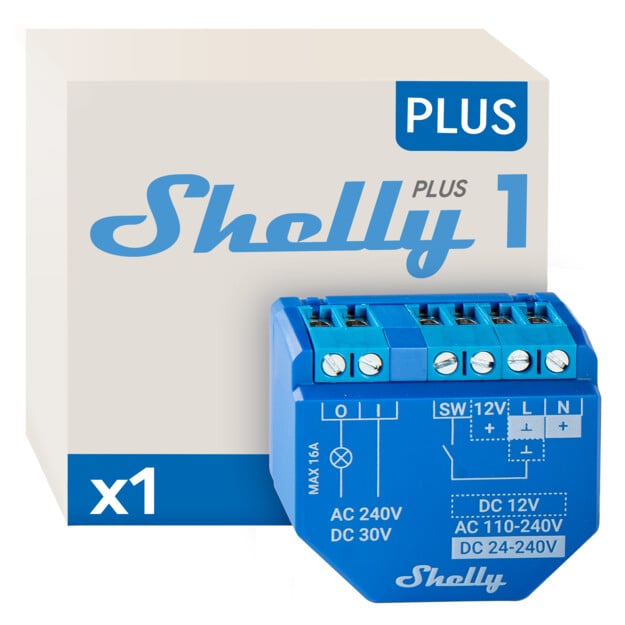 User manual Shelly Plus 1 (English - 2 pages)