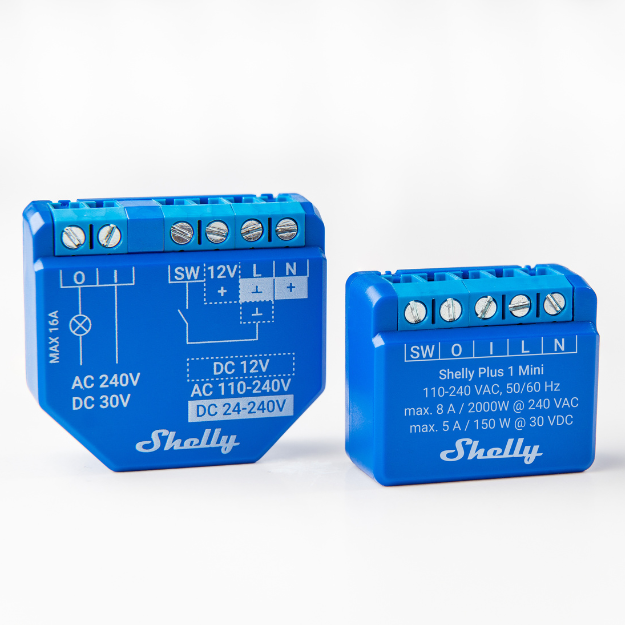 Shelly Plus PM Mini - 1x Smart Switch With 230V/8A WiFi/Bluetooth