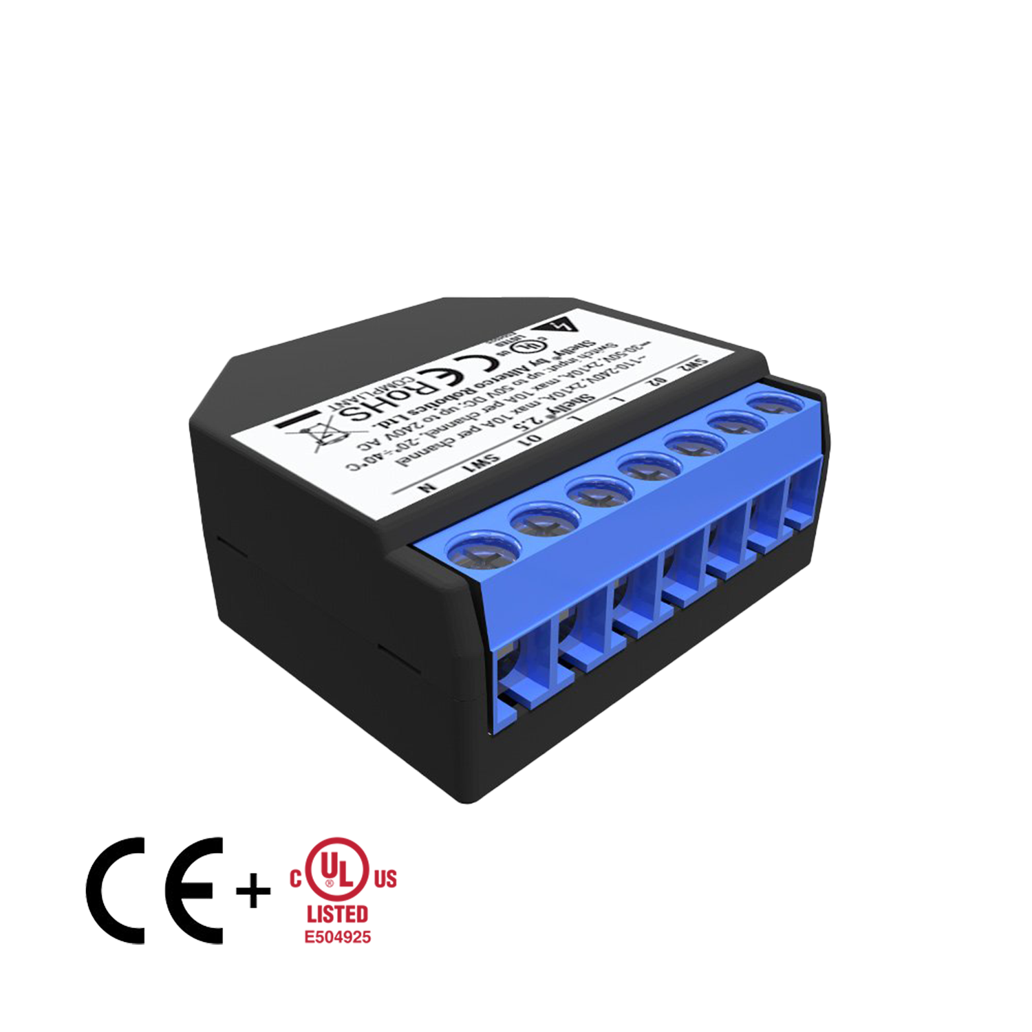 Shelly 2.5 - WiFi-operated Double Relay Switch & Roller Shutter with Power  Measurement on both Channels