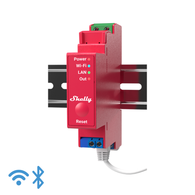 Shelly 1PM Plus Smart WiFi Switch with power and consumption measurement