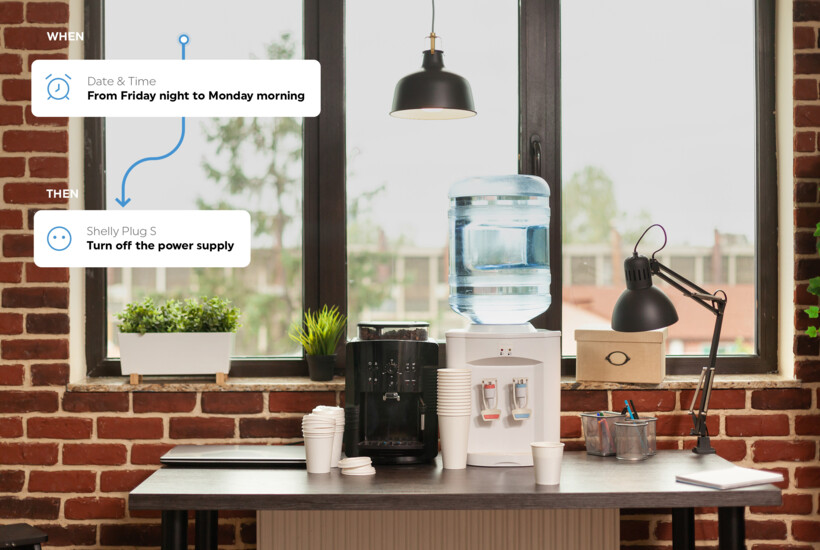 Office water dispenser and coffee machines