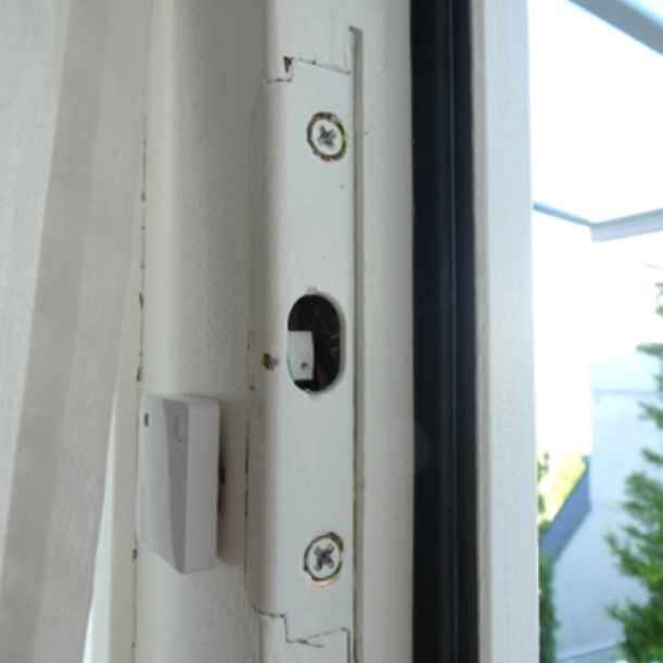 Saber si la puerta está cerrada y con llave, con Shelly BLU Door/Window