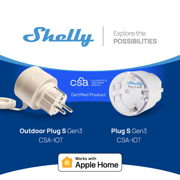 Two Shelly Devices Gain Apple Home Certification