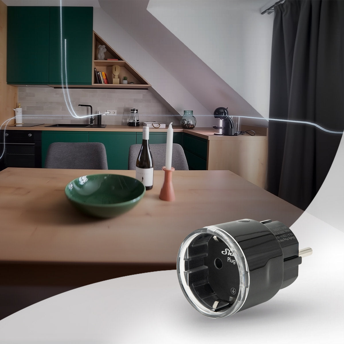 Shelly smart plug device for smart home control