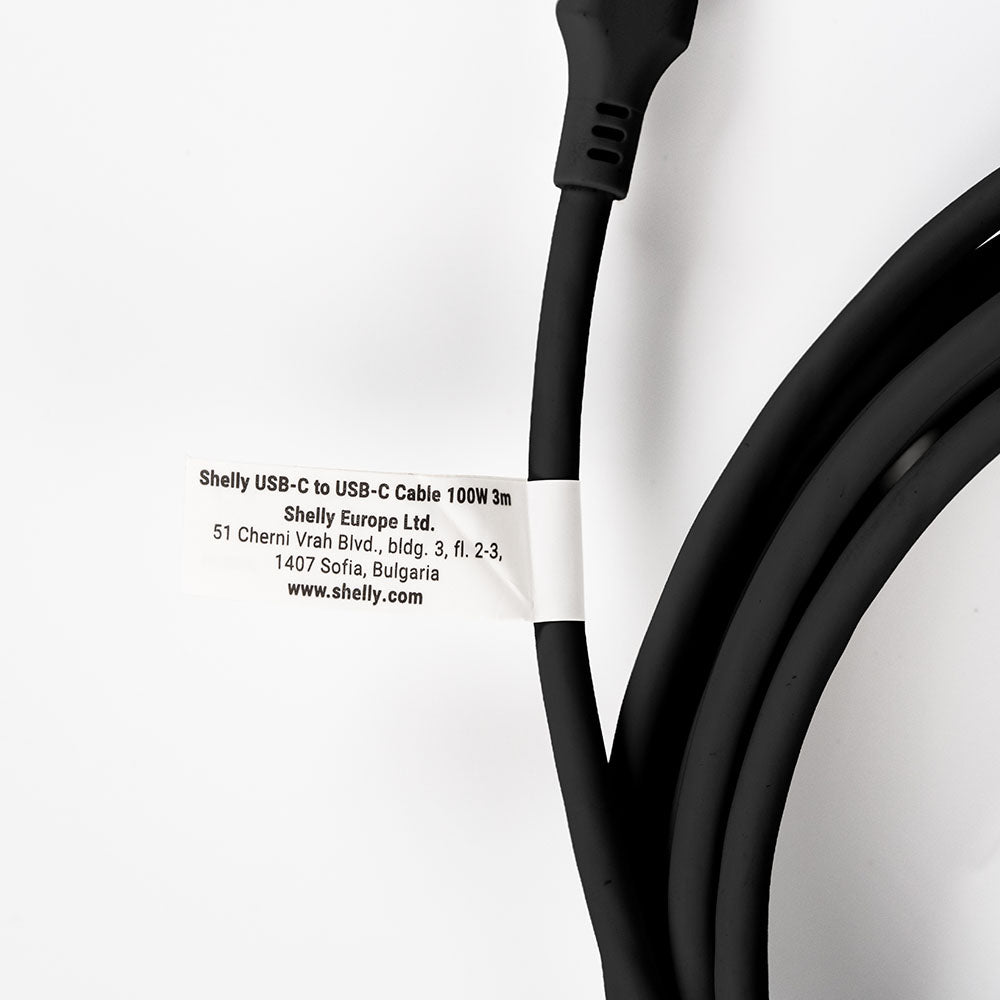 Cable USB-C to USB-C 100W Black 3m