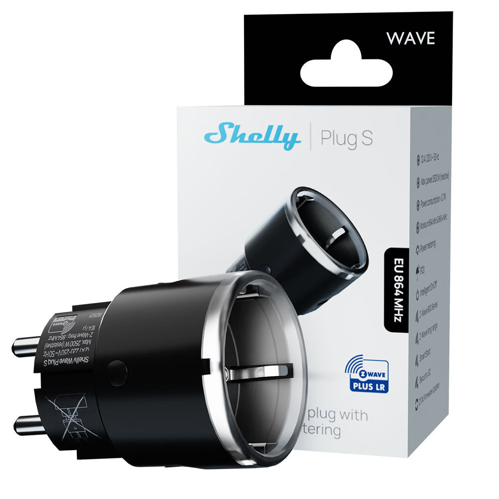 Shelly Wave Plug S Black LR – Shelly Europe