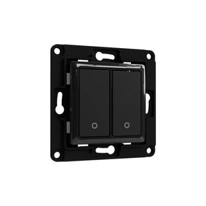 Shelly Wall Switch with 2 Buttons Black