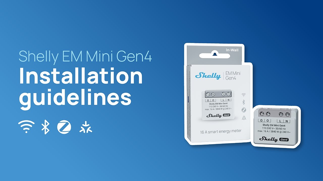 Shelly EM Mini Gen4 schemă de cablare