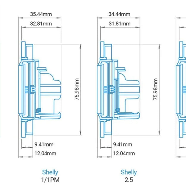 Shelly Wall Switch with 1 Button White