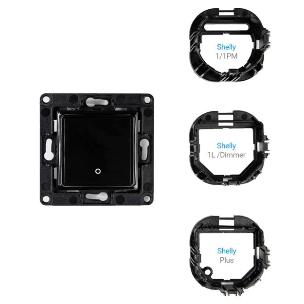 Shelly Wall Switch with 1 Button Black